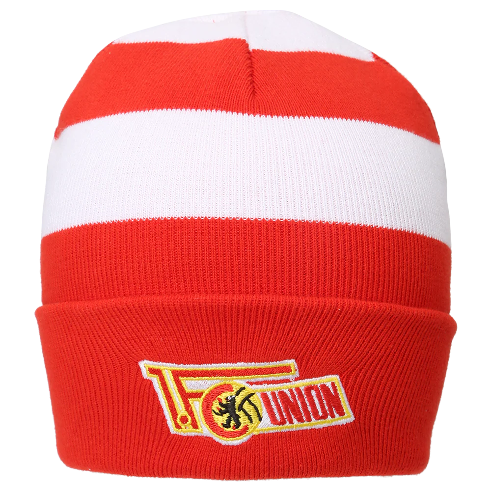Beanie Logo Blockstreifen - rot/weiß - Image 2
