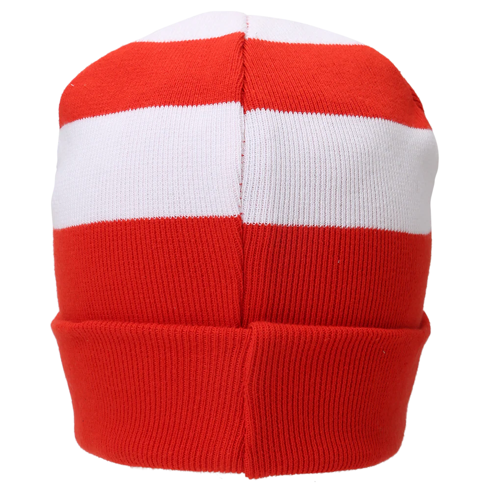 Beanie Logo Blockstreifen - rot/weiß - Image 3