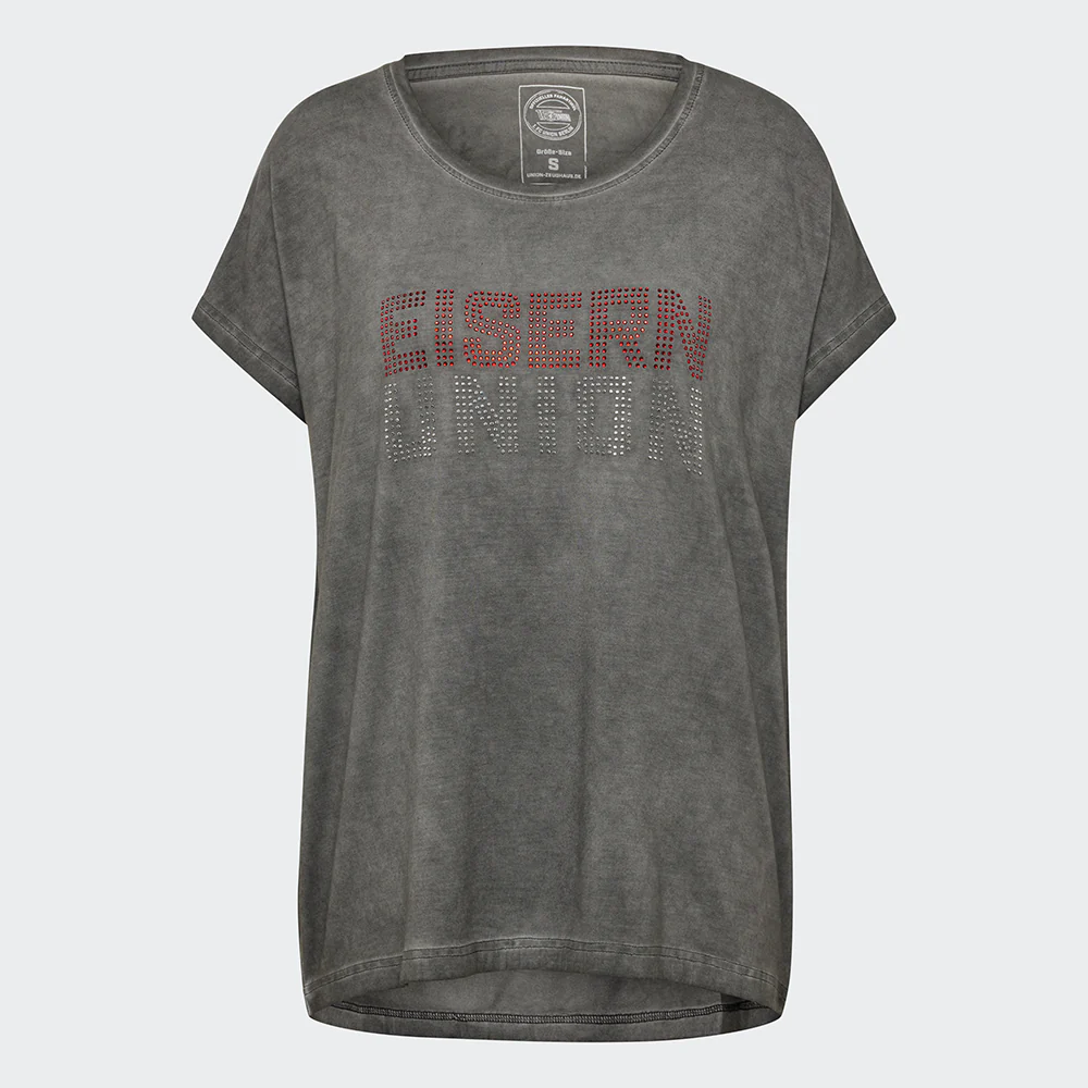 Frauen T-Shirt Eisern Union - grau meliert