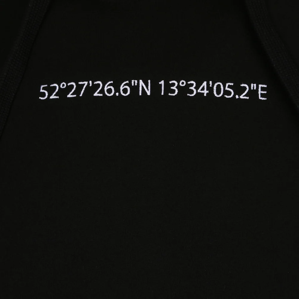 Kapuzenpullover Koordinaten - schwarz - Image 2