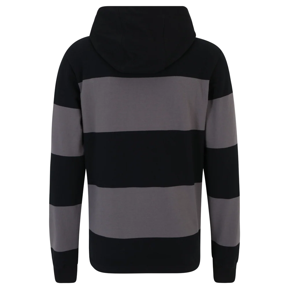 Kapuzenpullover UNVEU gestreift - schwarz/grau - Image 2