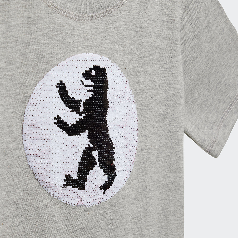 Kinder T-Shirt Pailetten - grau - Image 4