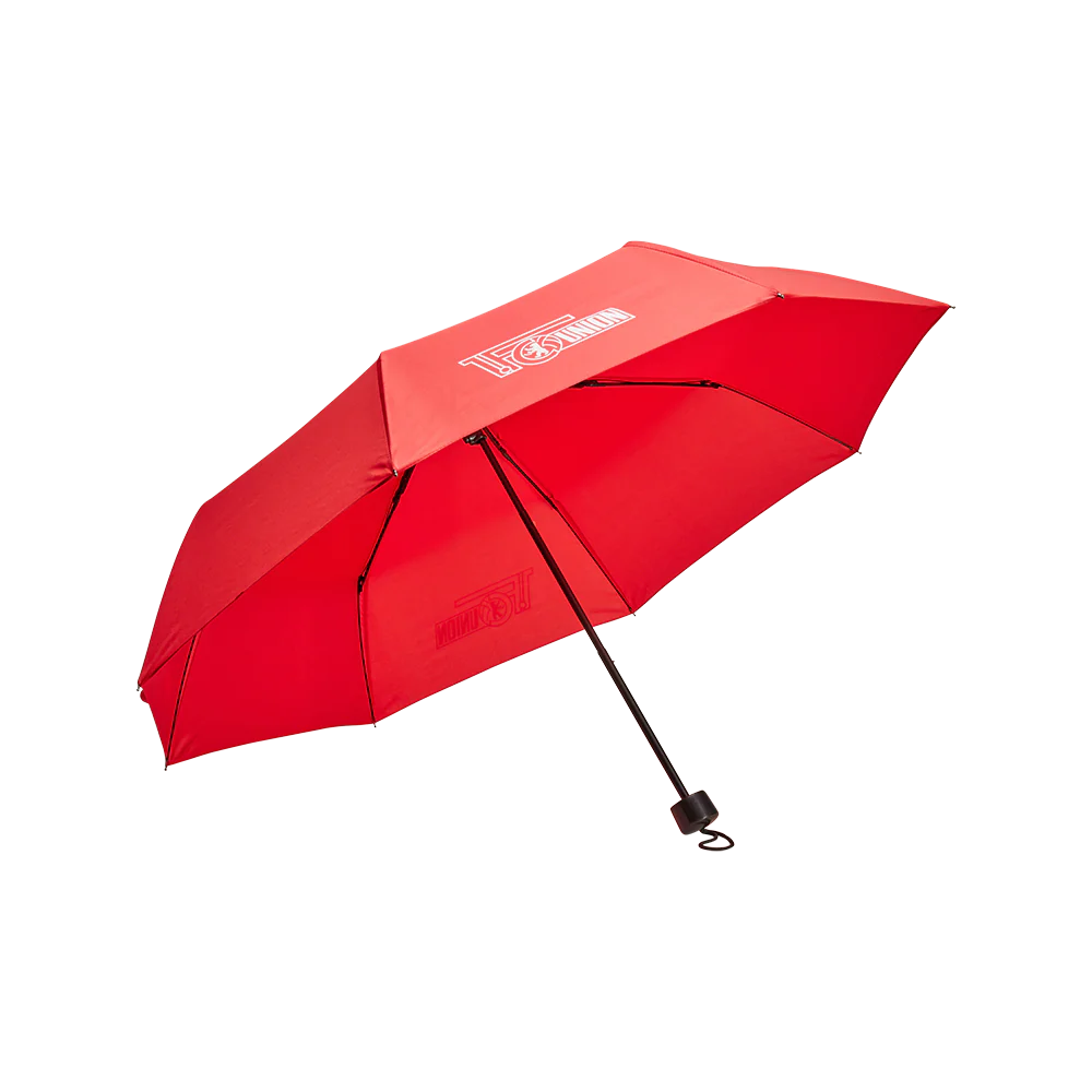 Regenschirm Vereinslogo - rot