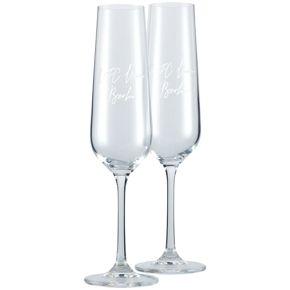 Sektglas 2er Set 1. FC Union Berlin