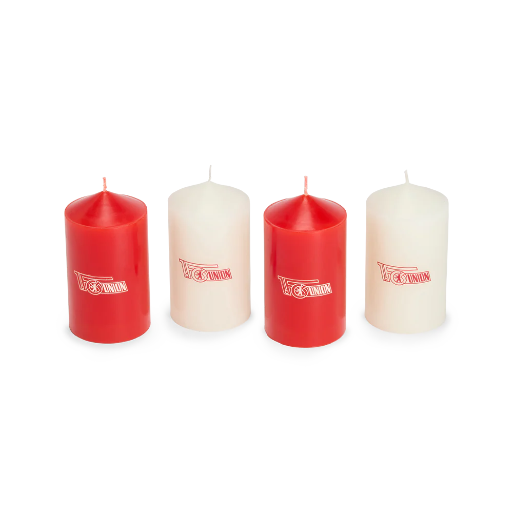 Stumpenkerzen 4er Set - Vereinslogo