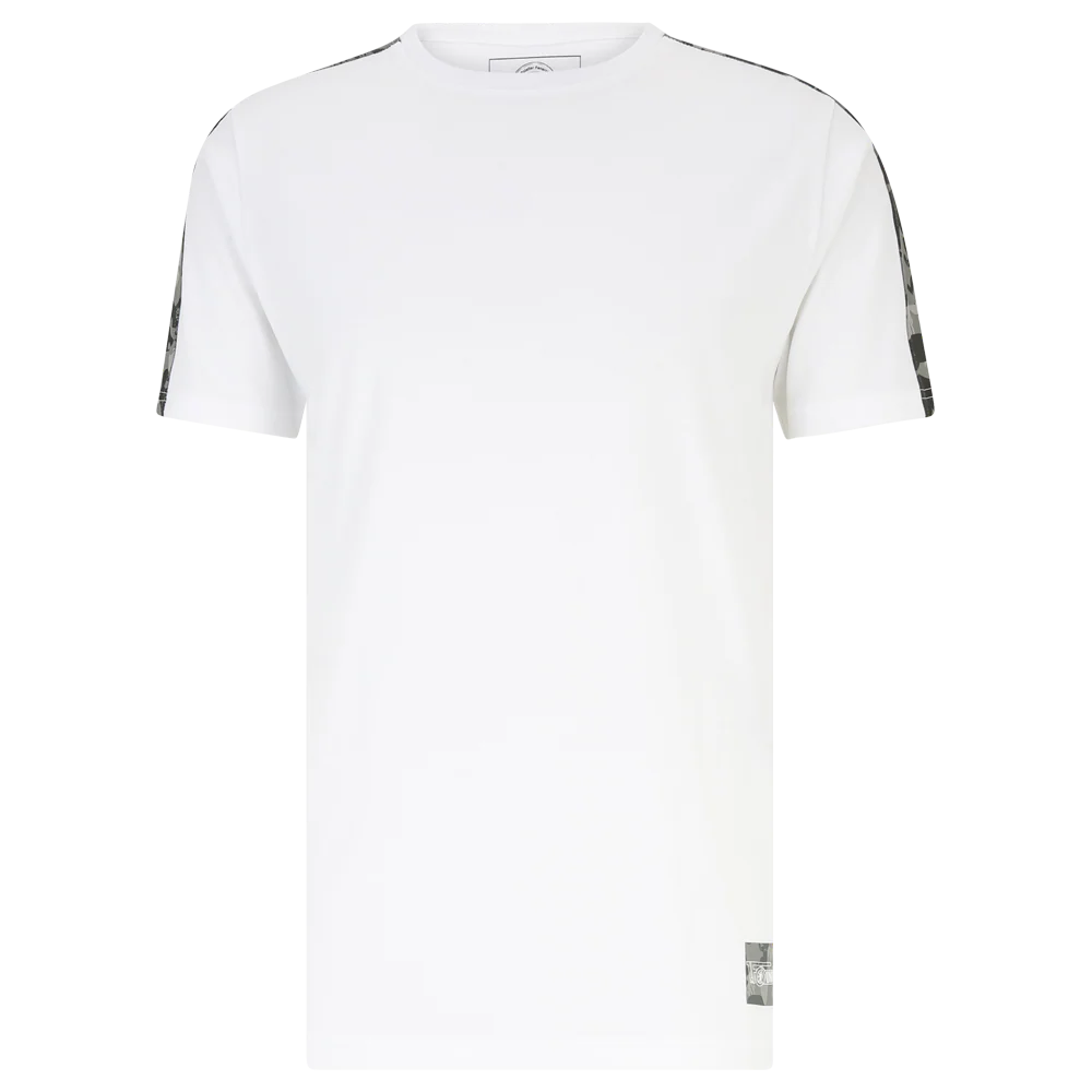T-Shirt Camouflage - weiß