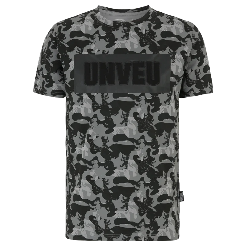 T-Shirt UNVEU Camouflage - dunkelgrau